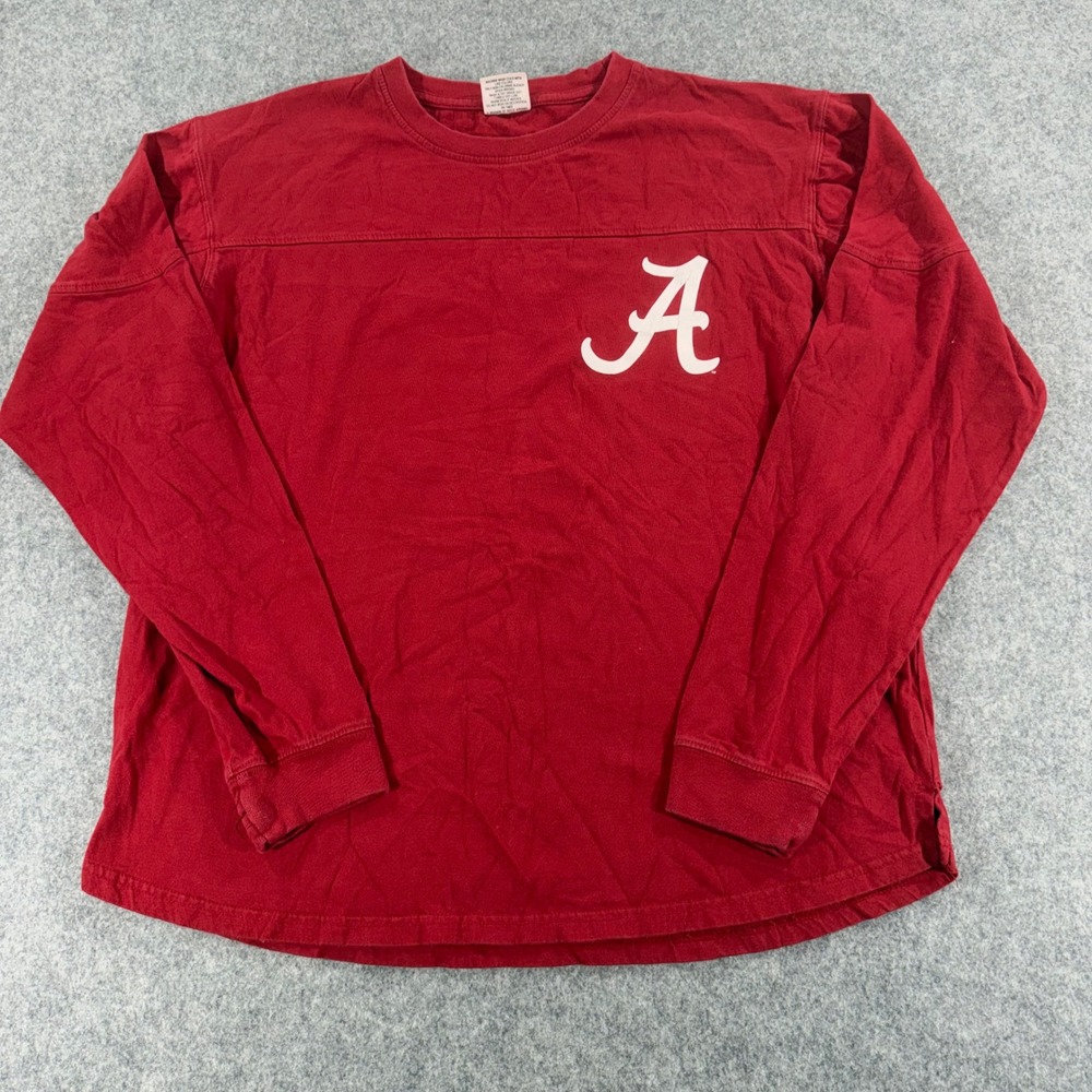 Pressbox Alabama Crimson Tide Roll Tide Elephant Long Sleeve Shirt Mens Medium